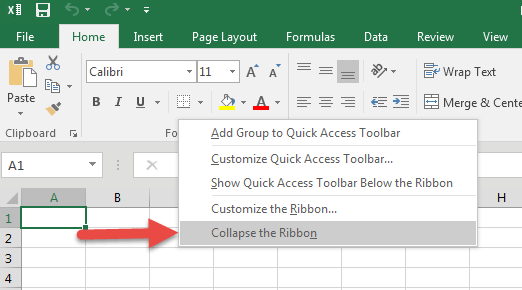 customize the ribbon in excel for mac